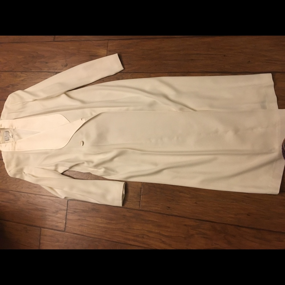 Mid length tuxedo style dress